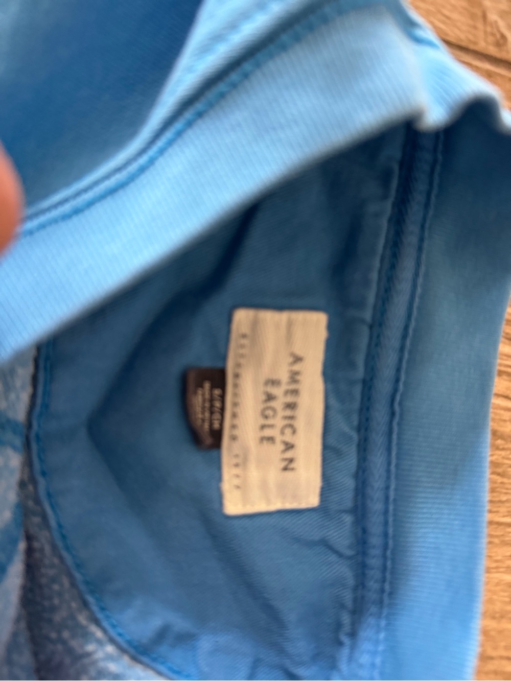 American Eagle Outfitters Bright Blue Logo Crewneck Sweatshirt - Picture 2 of 2